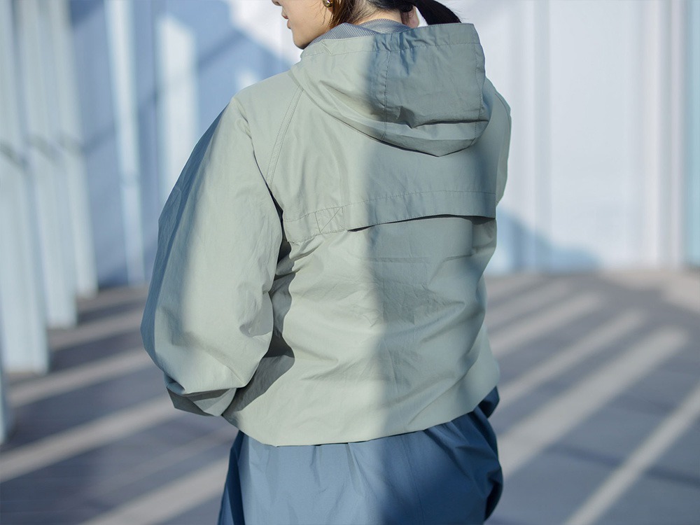 Light Mountain Cloth Zip Up Parka M BLUE