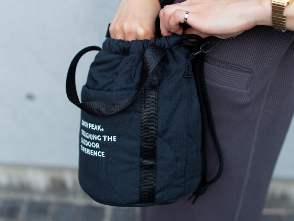 Quilted Ripstop Pouch One BLACK
