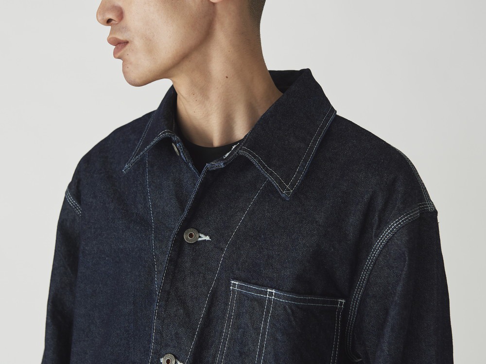 Recycled Cotton Denim Jacket S Indigo