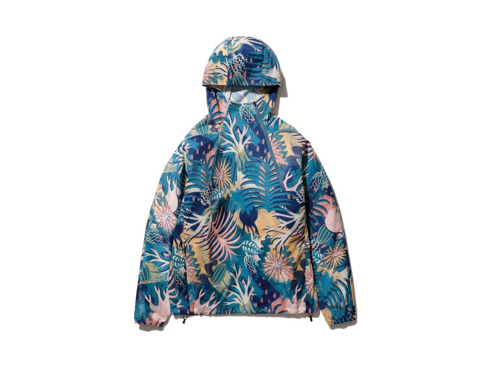 Printed Breathable Quick Dry Anorak S Navy