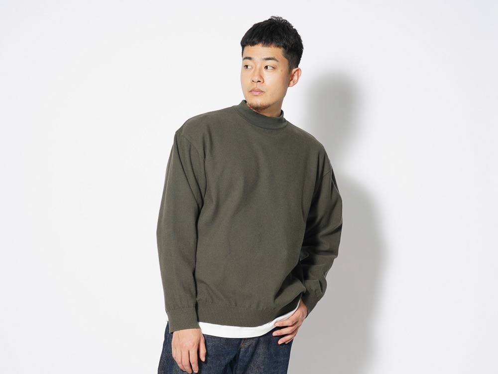 Co/Pe Knit Pullover S Mustard