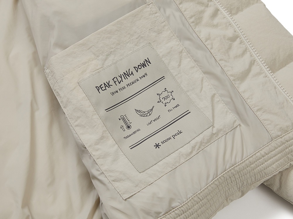 Land Lightweight Down Jacket M LIGHT BEIGE