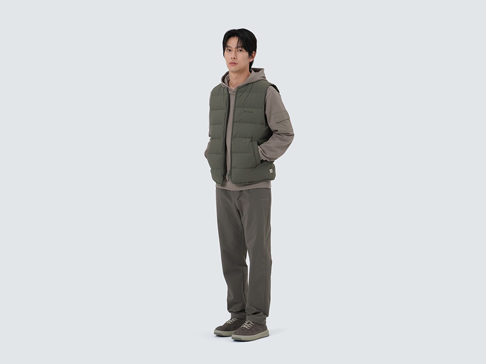Land Lightweight Down Vest M KHAKI