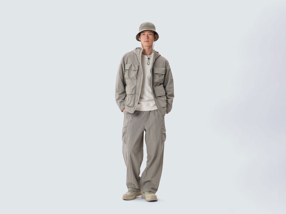 Cample Utility Windbreaker M DARK KHAKI