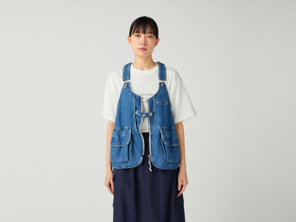 【先行予約商品】TAKIBI Denim Vest S LIGHT BLUE