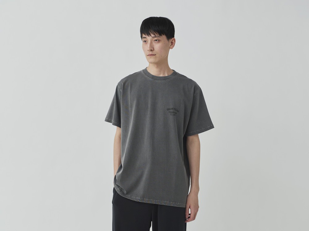 Recycled Cotton Dyed T-Shirt SPC M CHARCOAL