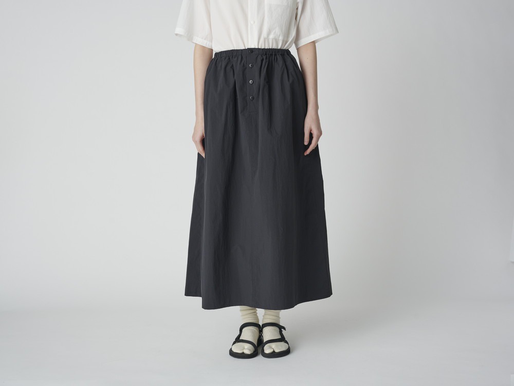 Nylon Tussah Skirt 2 GREY