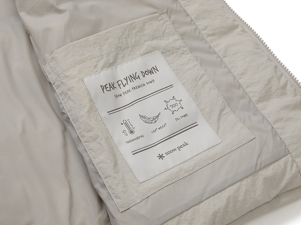 Land Lightweight Down Vest M LIGHT GREY