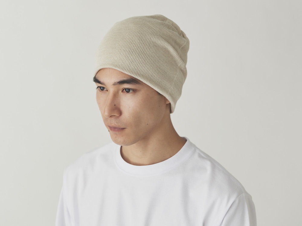 Flat Knit Cap One Grey