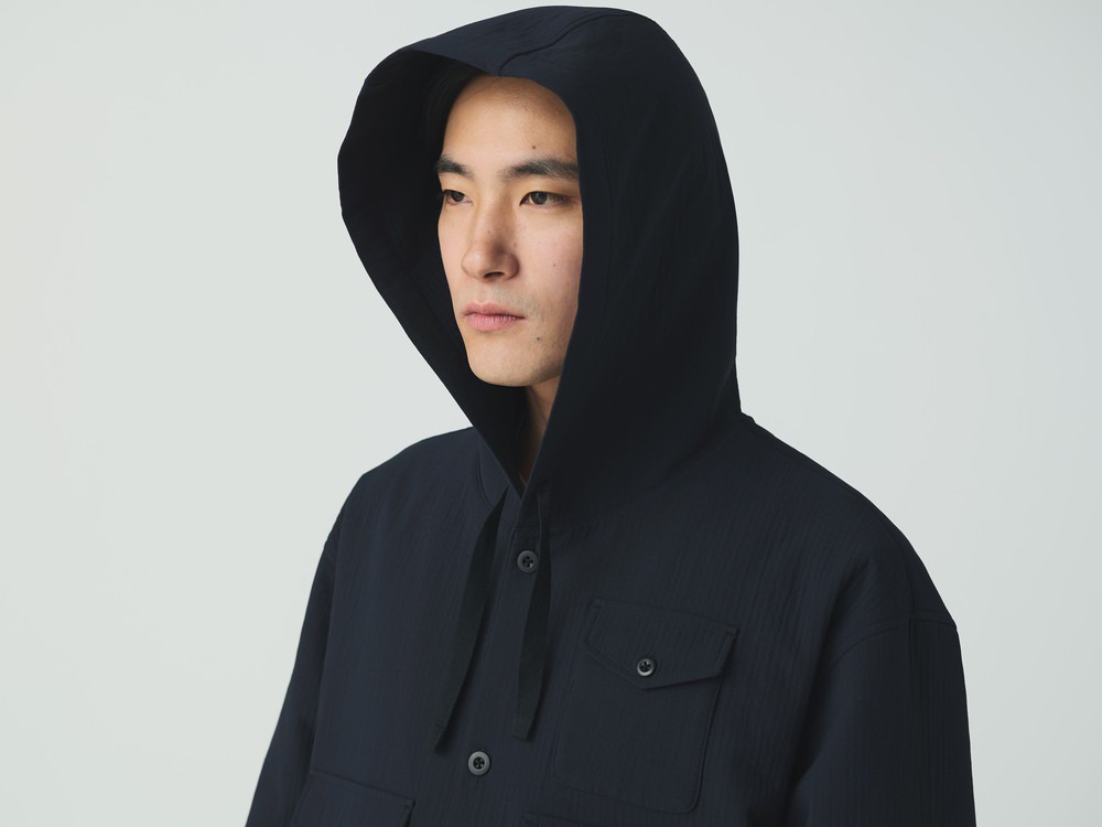 【先行予約商品】Easy Cloth Hooded Shirt M DARK NAVY