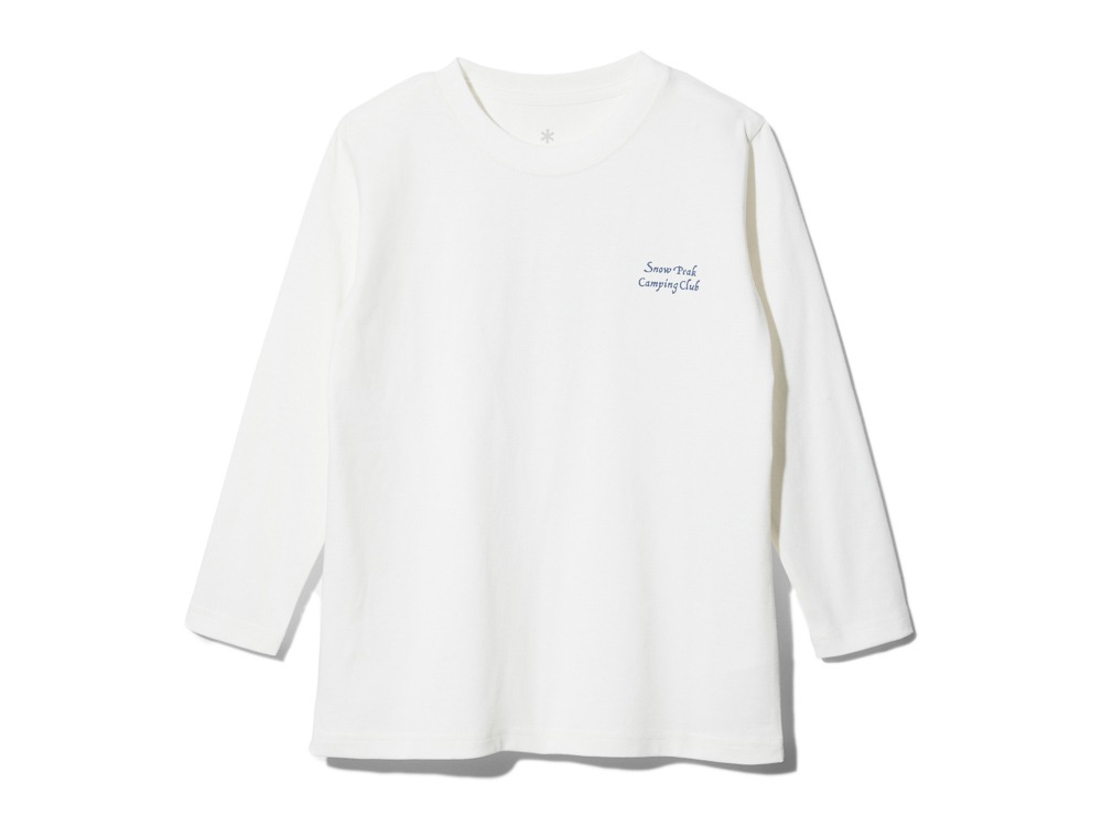 Kids Snow Peak Camping Club L/S T shirt 3 White