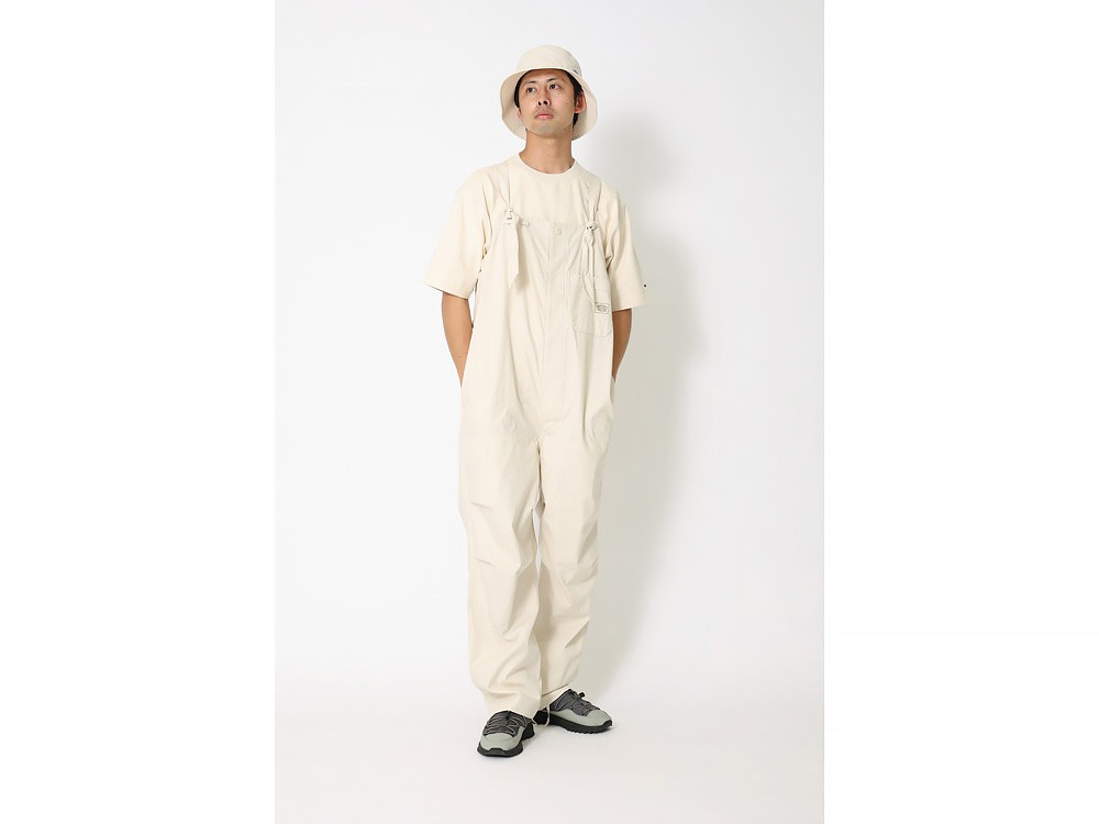 TAKIBI Light Ripstop Overalls S Beige