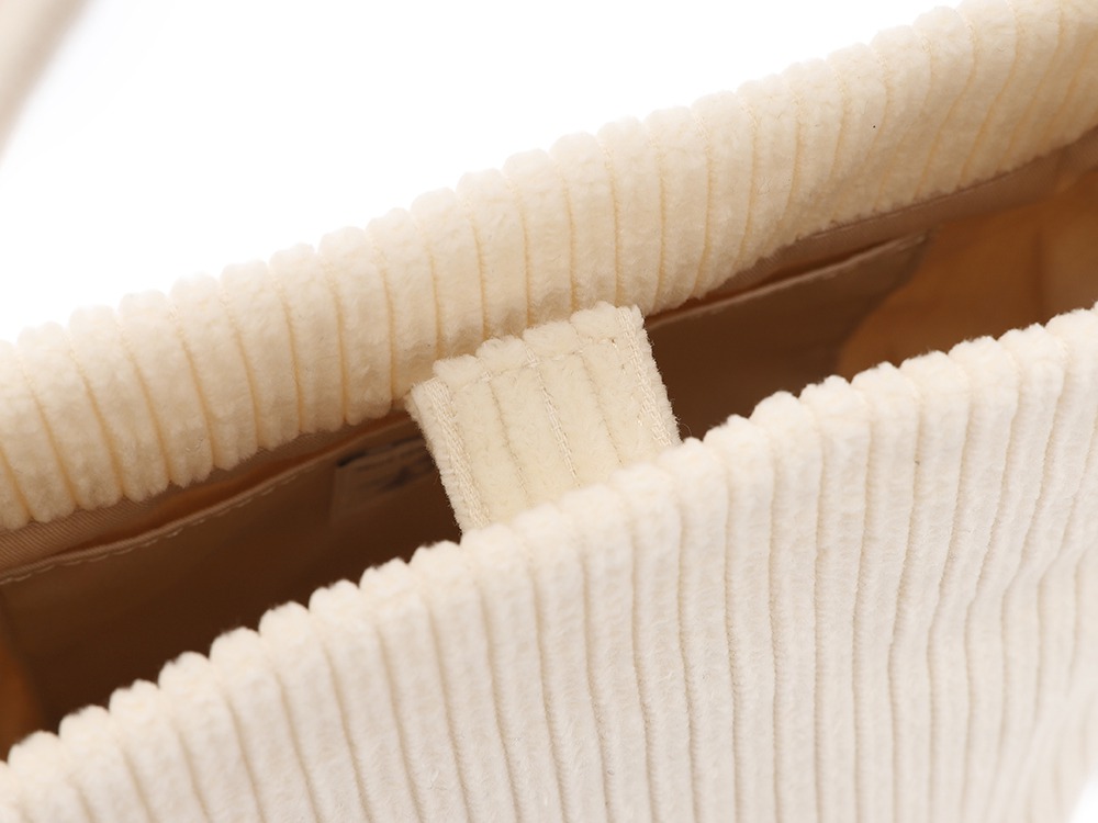 Corduroy Micro Tote Bag One CREAM BEIGE