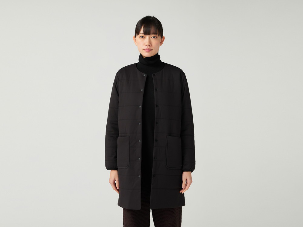 Flexible Insulated Long Cardigan 1 NAVY