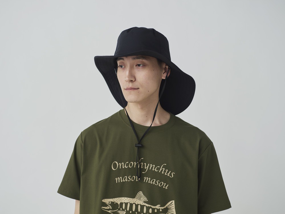 Toned Trout Rain Hat One BLACK