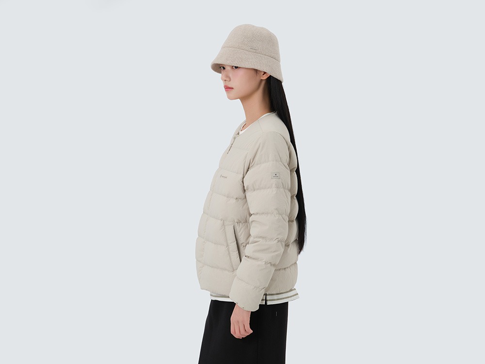 Land Women's Lightweight Down Jacket S LIGHT BEIGE