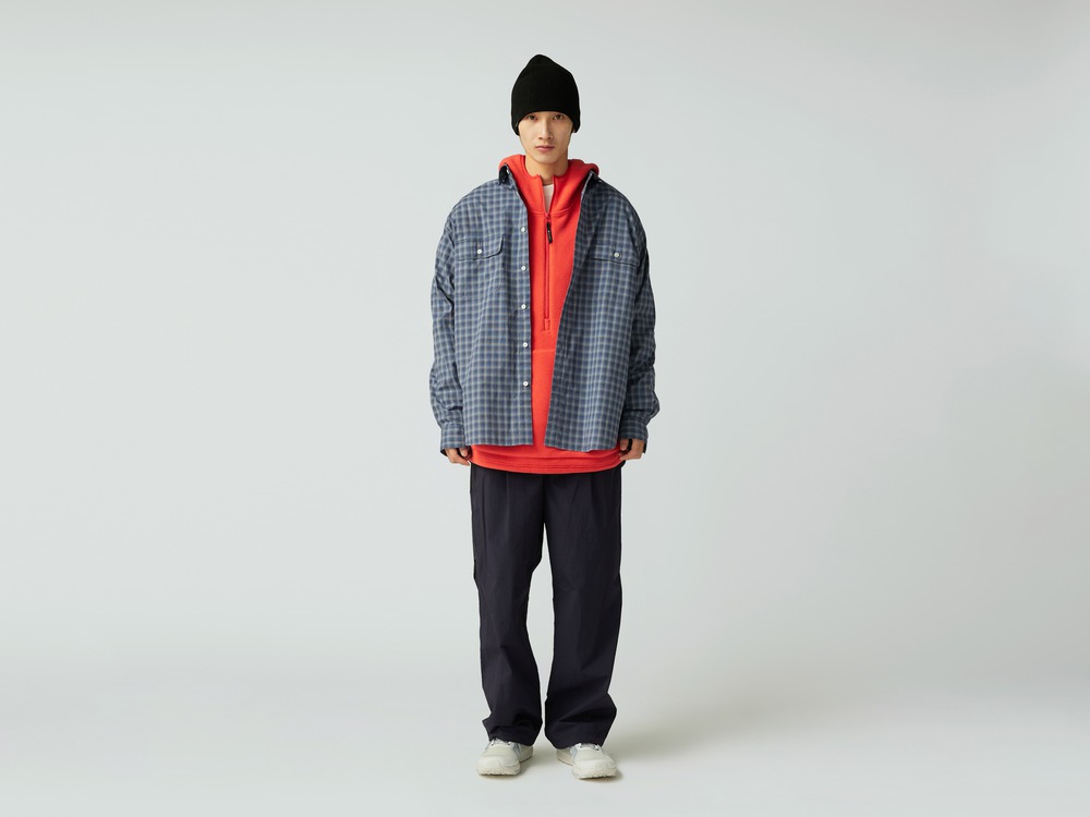 【先行予約商品】Organic Cotton Ombre Check Shirt S BROWN CH