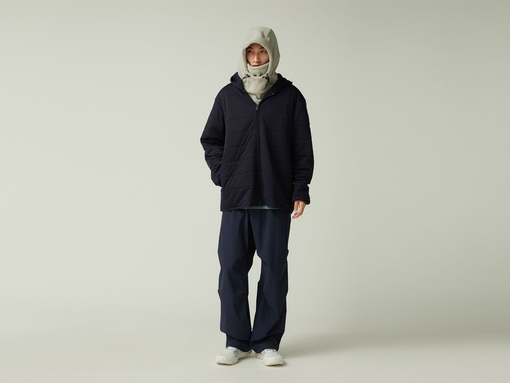 Flexible Insulated Zip Up Hoodie S LIGHT BROWN