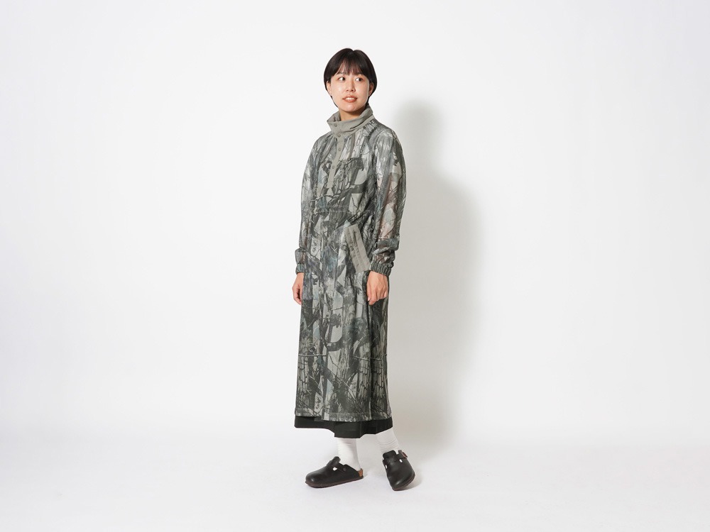 Printed Insect Shield Mesh Long Pullover 1 KH