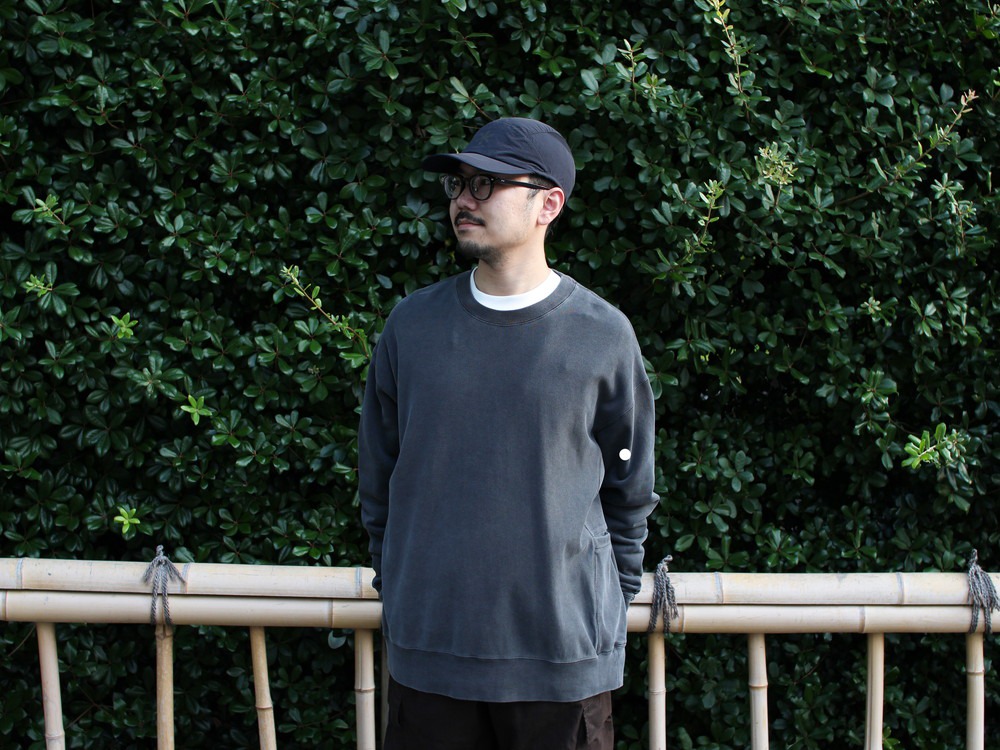 Garment Dyed Pullover S PURPLE