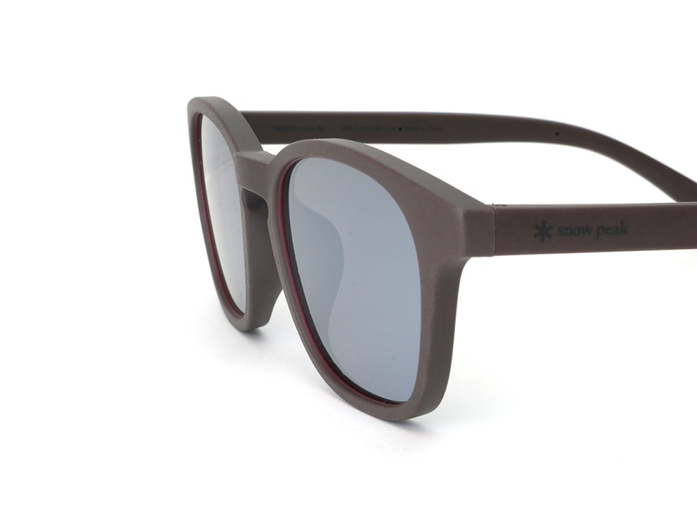 JINS × Snow Peak Rubber Sunglasses Matte Brown (Wellington)