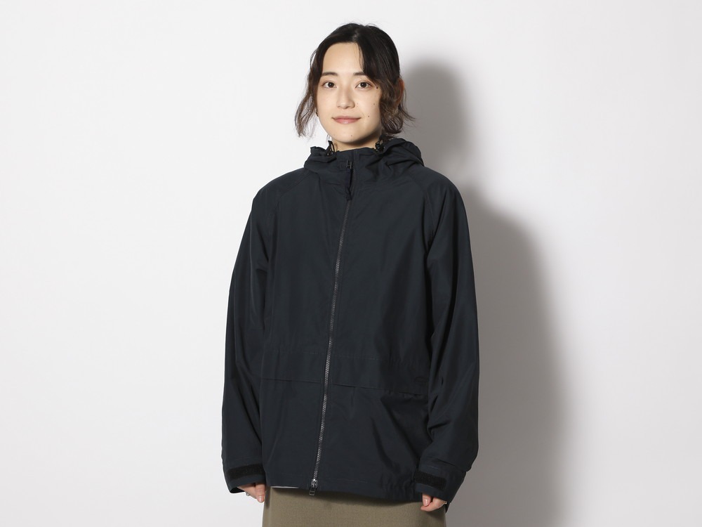 Light Mountain Cloth Zip Up Parka L Black(JK-24SU10404BK 