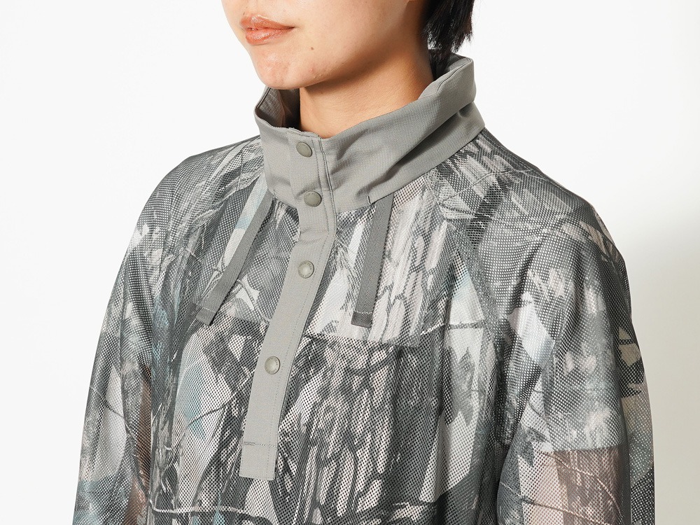 Printed Insect Shield Mesh Long Pullover 1 KH