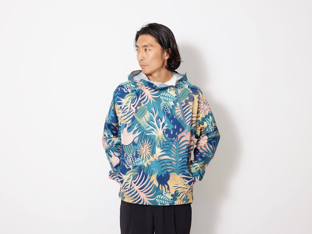 Printed Breathable Quick Dry Anorak 1 Navy