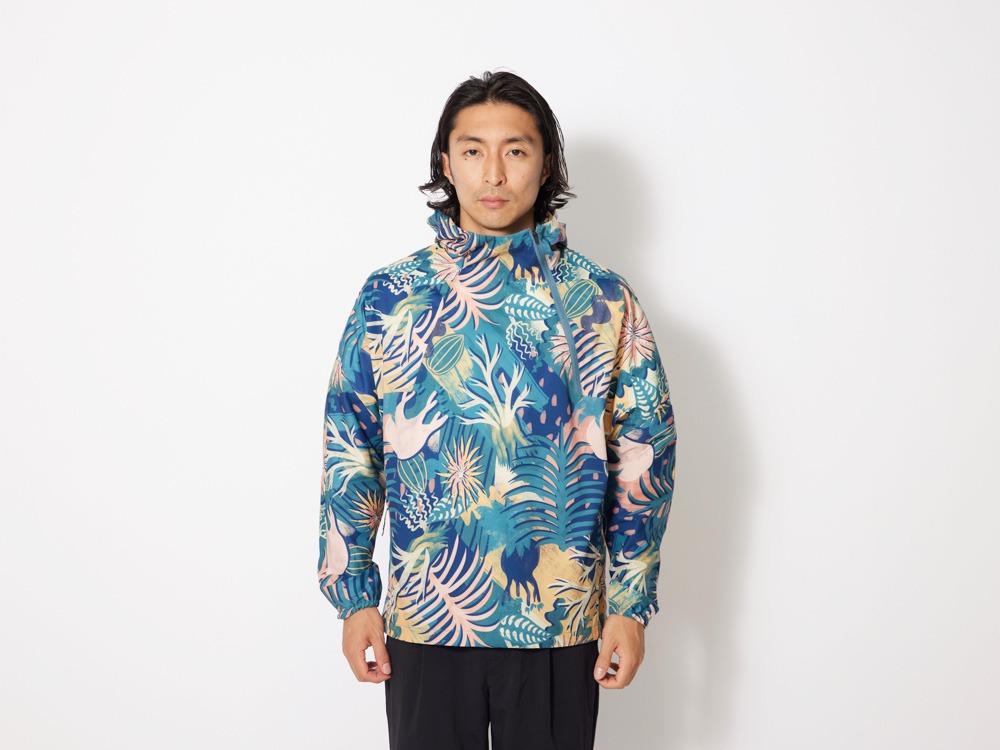 Printed Breathable Quick Dry Anorak XL Navy