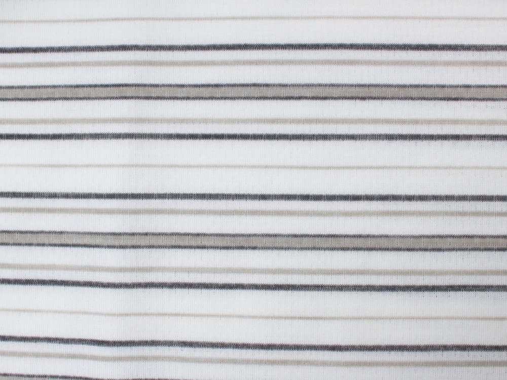 【先行予約商品】Hybrid Wool Mesh Stripe L/S T S GREY BD