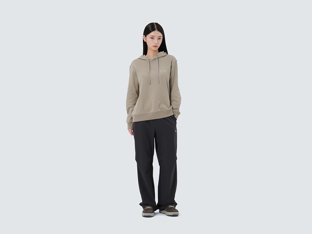 Land Women's Hood T-Shirt S KHAKI BEIGE