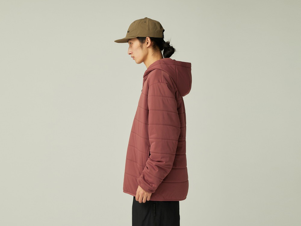 Flexible Insulated Zip Up Hoodie S LIGHT BROWN
