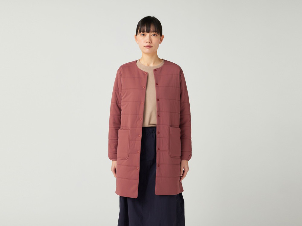 Flexible Insulated Long Cardigan 1 NAVY