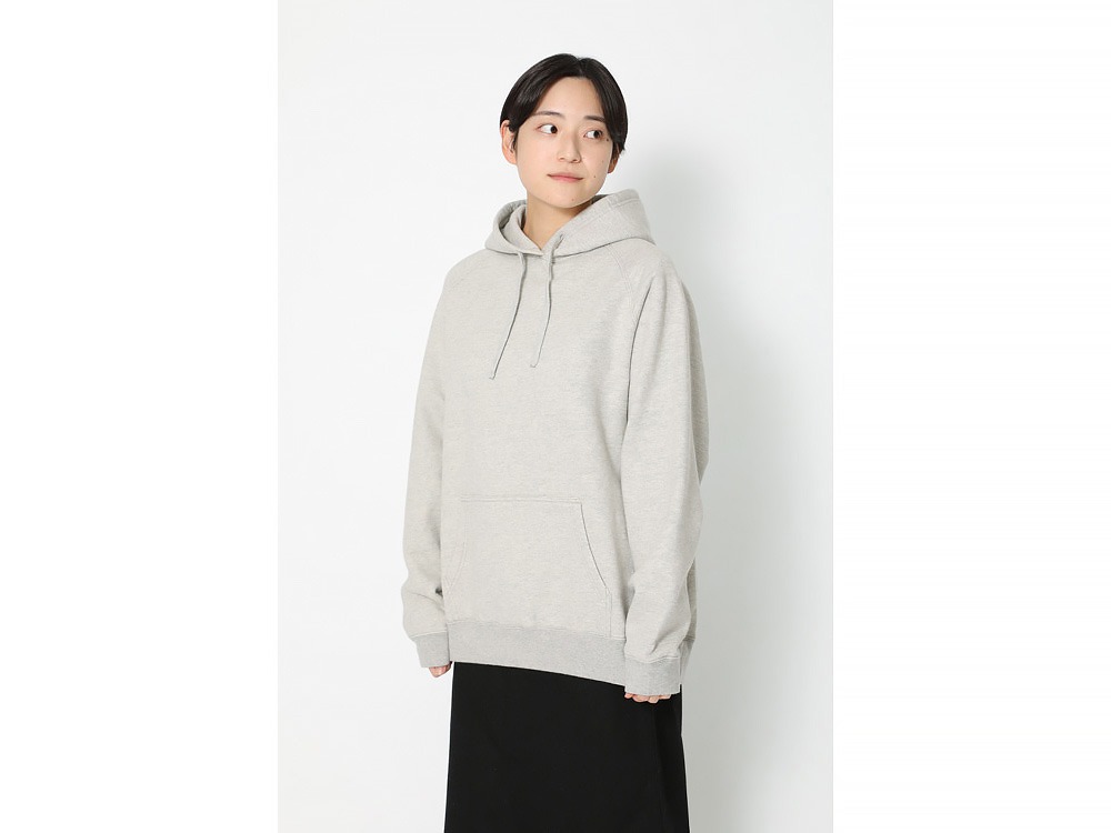 Recycled Cotton Pullover Hoodie S M.Grey