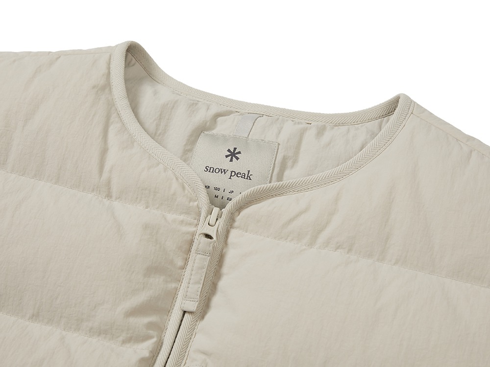 Land Lightweight Down Vest L LIGHT BEIGE