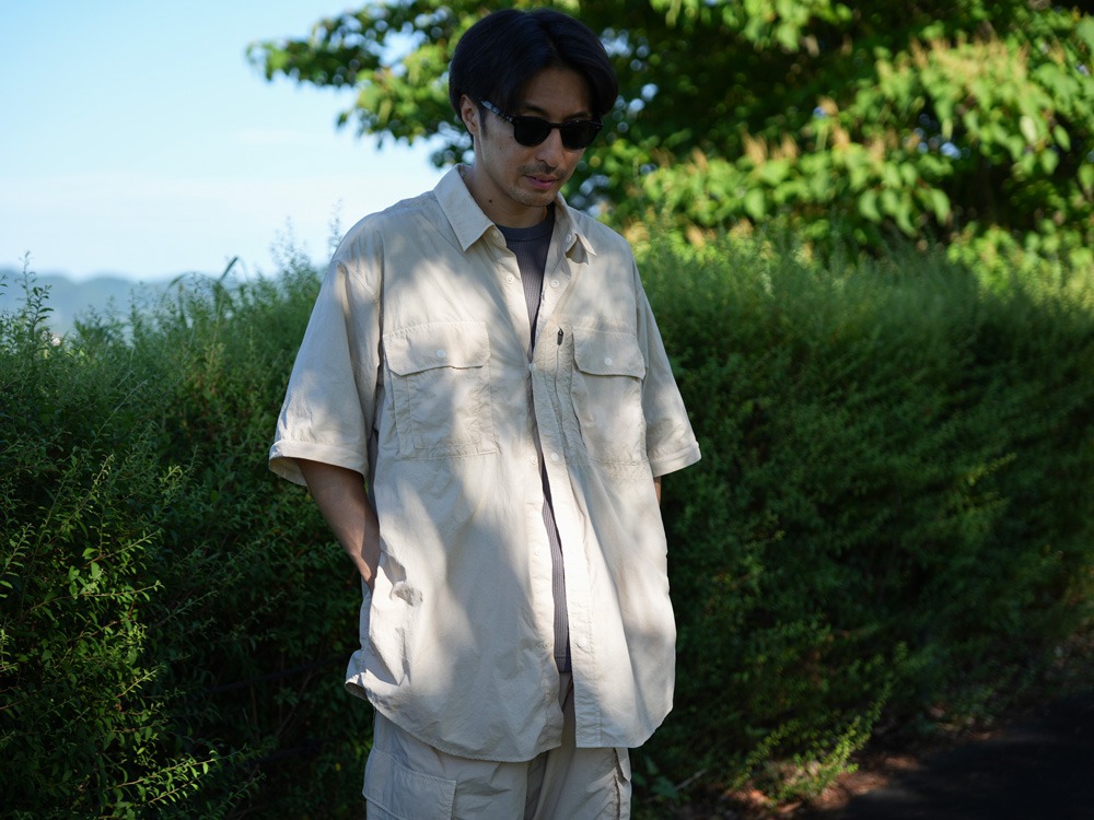 【先行予約商品】Garment Dyed Convertible Shirt M IVORY