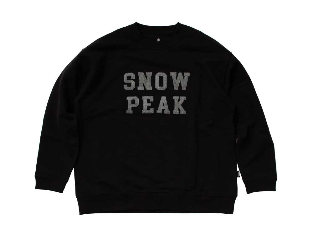 SNOW PEAK Felt Logo T shirt M Black / オンライン限定(SP-TS 