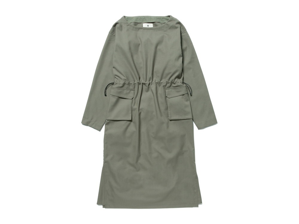 Hybrid Wool Dress 1 Olive