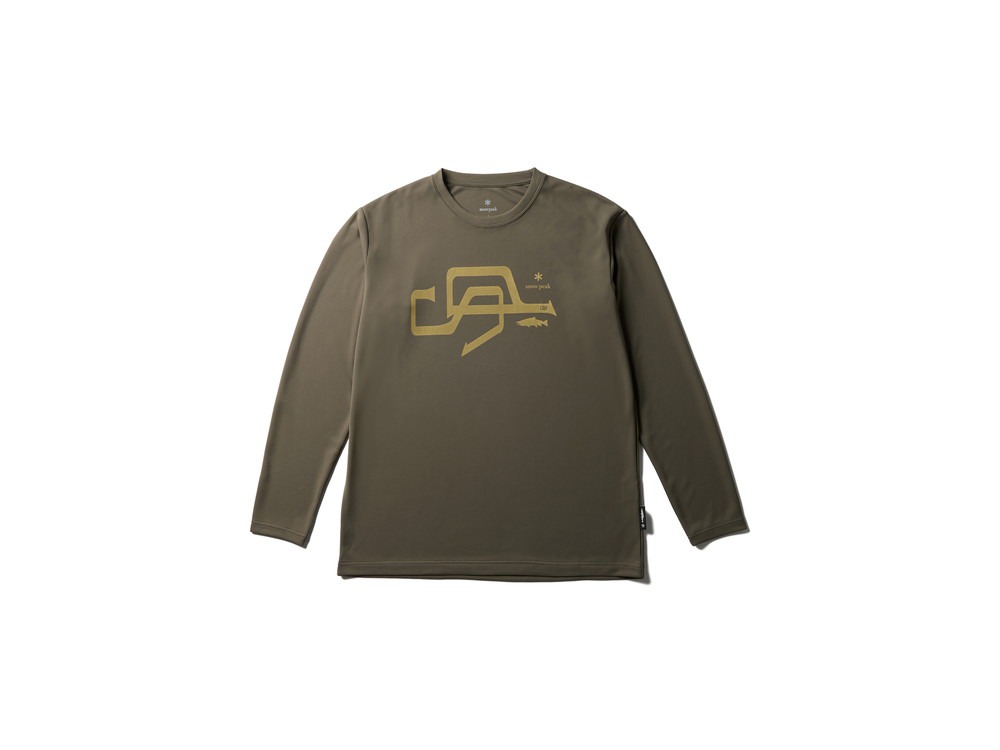 SP Logo Graphic Long Sleeve T-Shirt S GREIGE