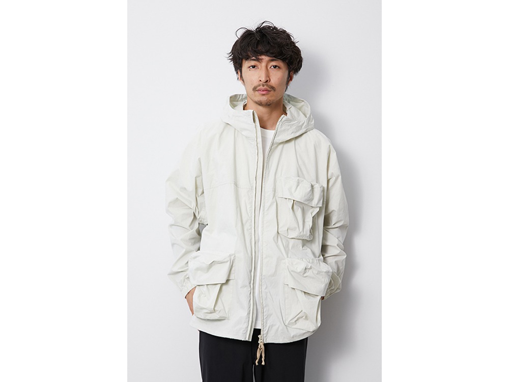 くすみ水色 スノーピーク Indigo C/N Pullover アノラックジャケット