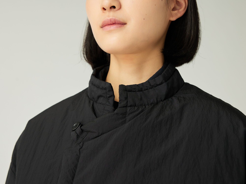 Garment Dyed Down Coat M BLACK
