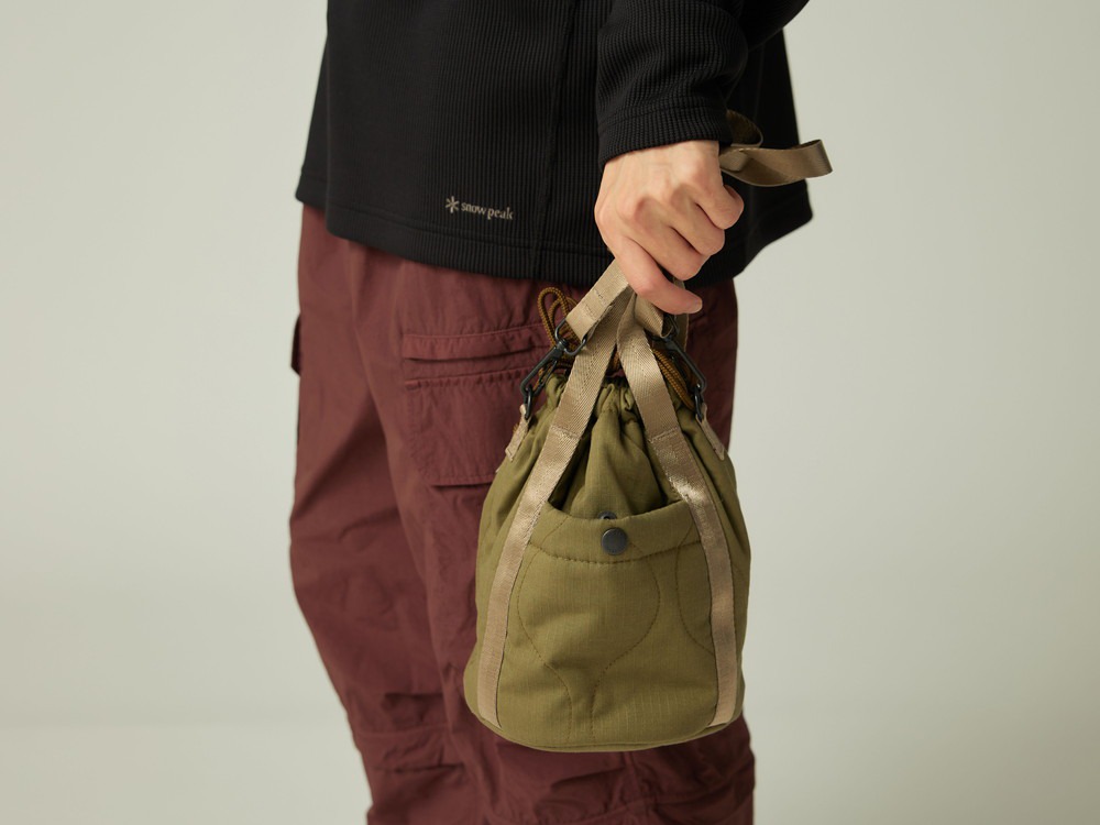 Quilted Ripstop Pouch One OLIVE