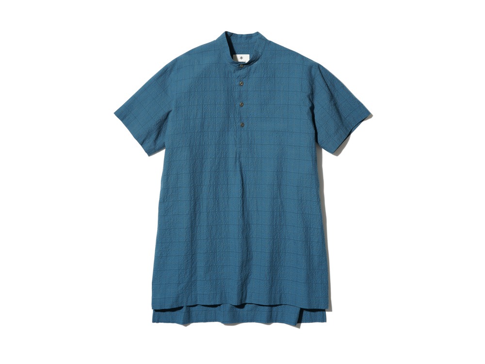 Co/Pe Washer Check Pullover M Blue