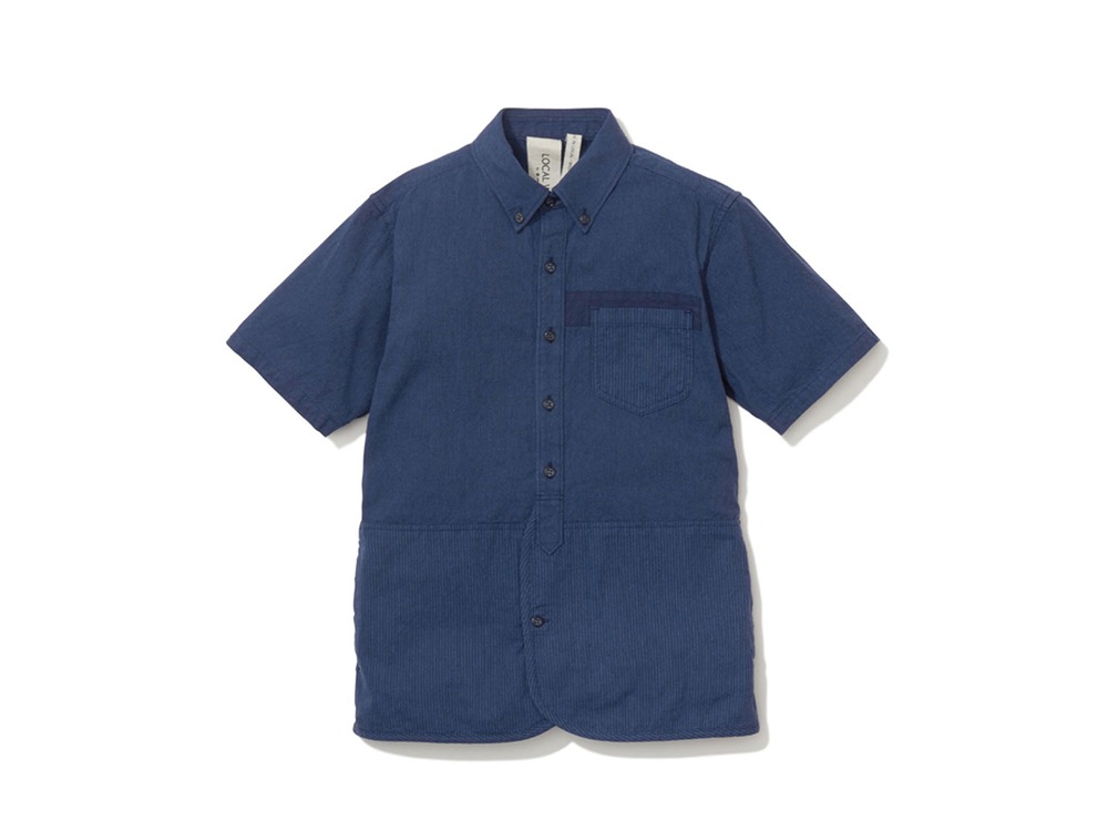 現代のワークシャツS/S  S Navy