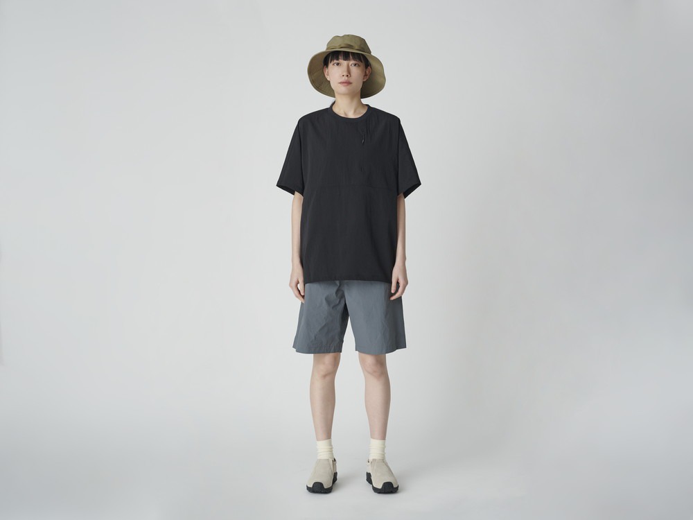 Nylon Tussah 2Way Shorts M GREY