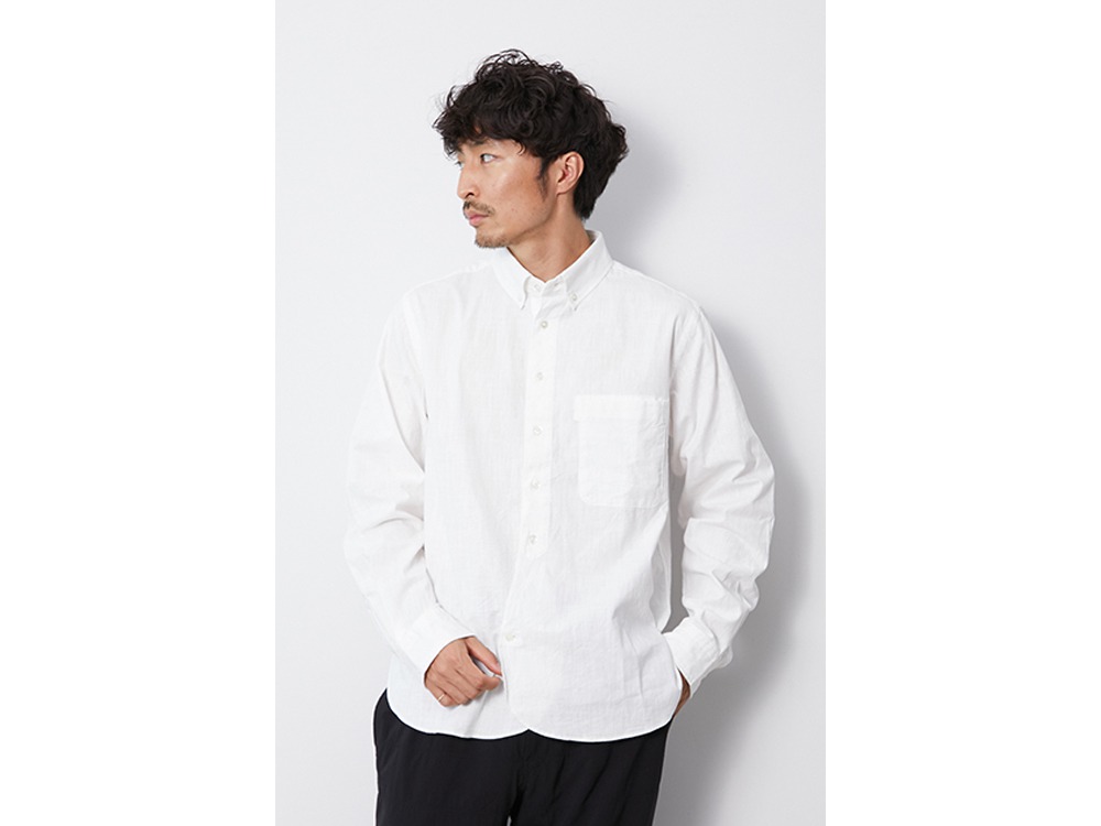 OG Cotton Poplin BD Shirt M Beige