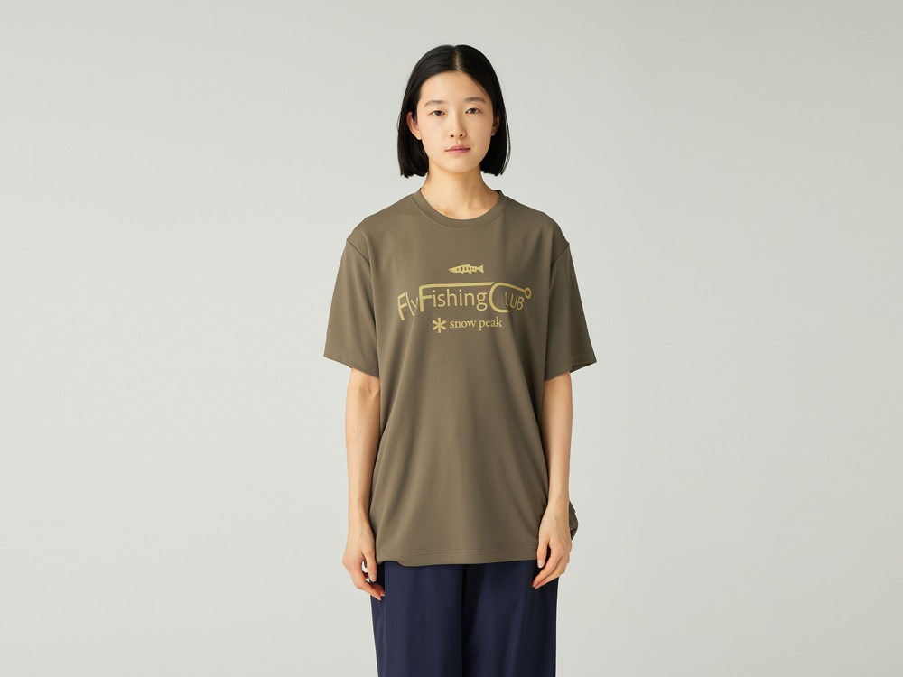 Flyfishing Club Graphic Short Sleeve T-Shirt M GREIGE