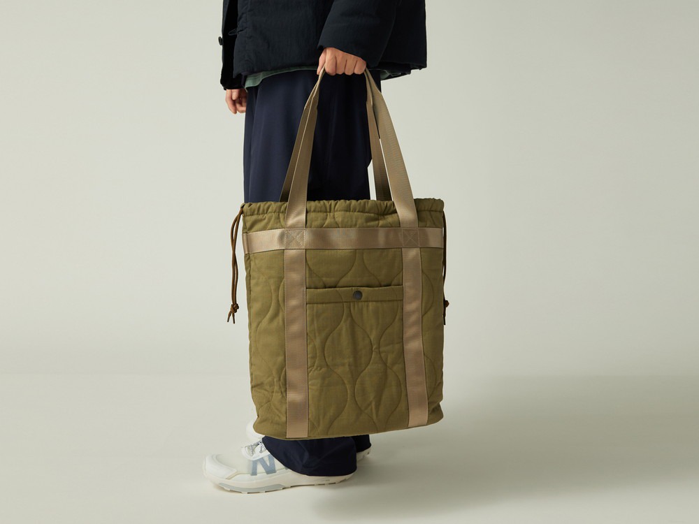 Quilted Ripstop Tote One OLIVE