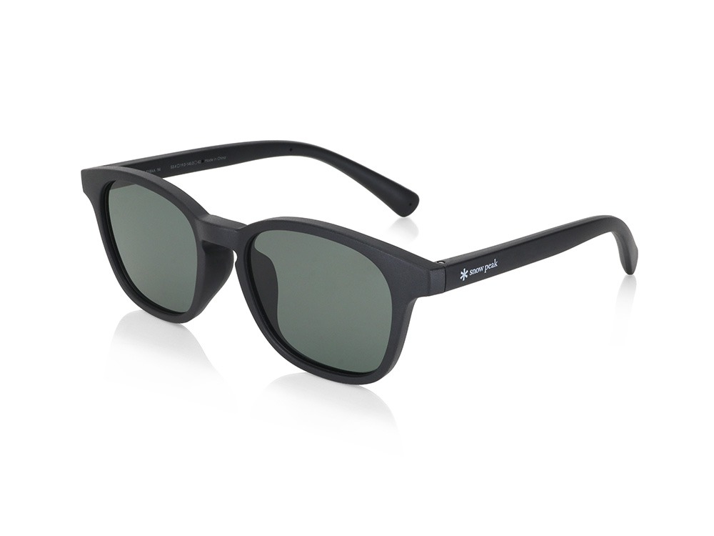 JINS × Snow Peak Rubber Sunglasses Matte Black (Wellington)