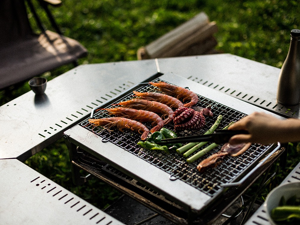 スノーピーク 焚き火台M グリルブリッジ 焼き網pro 6点セット 